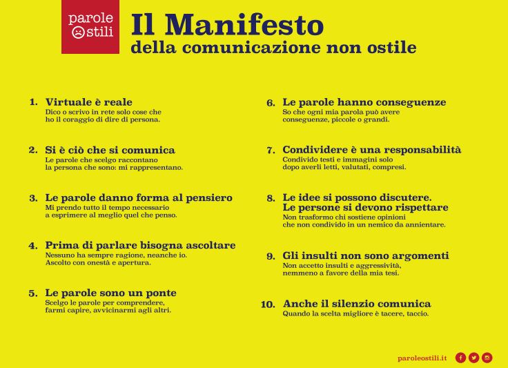 Manifesto della Comunicazione non ostile